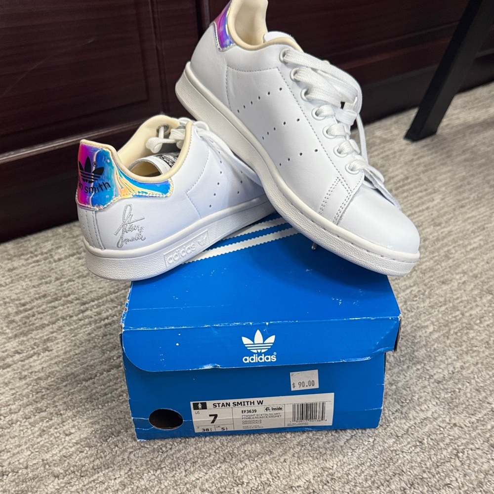 Adidas Stan Smith White with Iridescent Detail